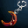 Red Crescent Earring icon