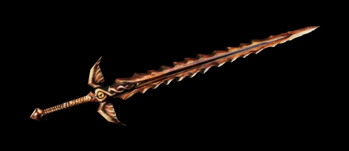 3D render of Flamberge