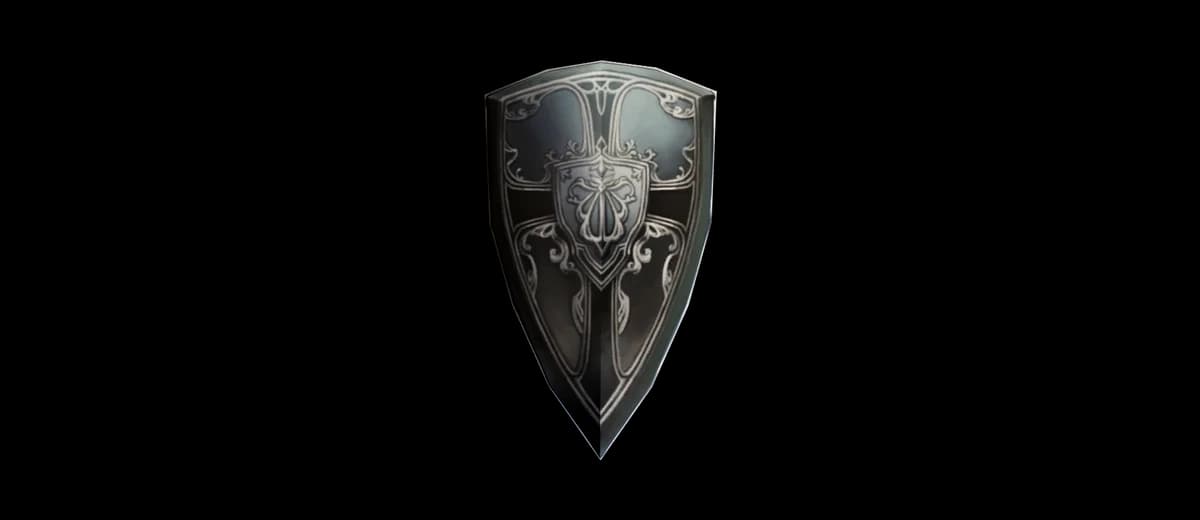 3D render of Kite Shield