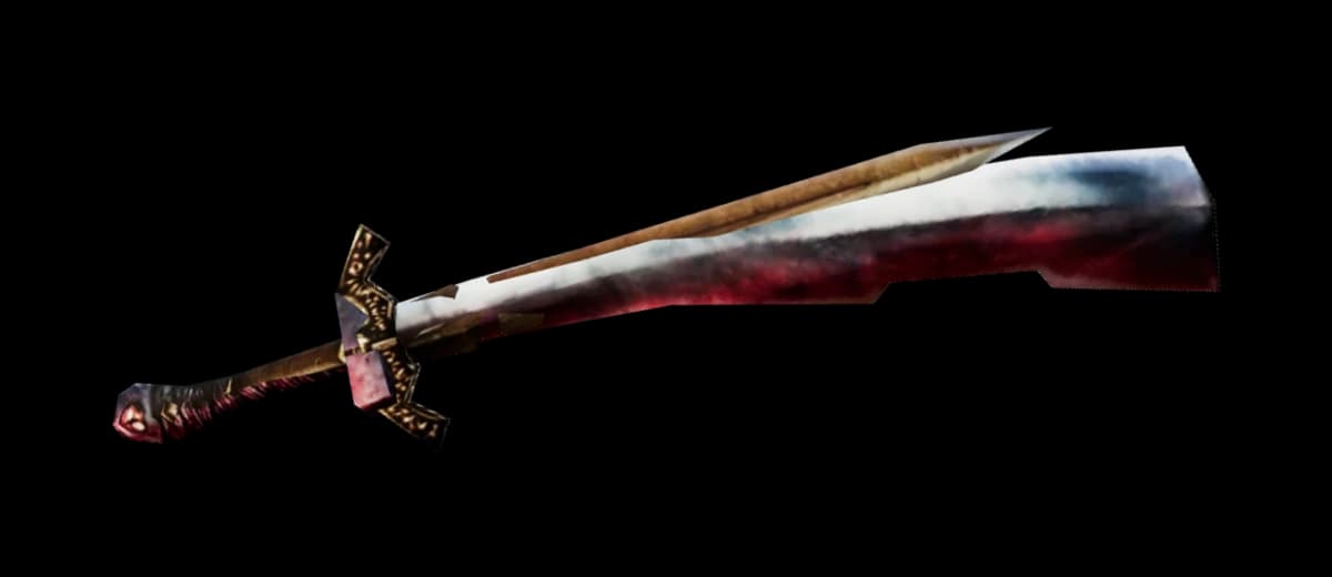 3D render of Spinebone Sword*Crimson Sword