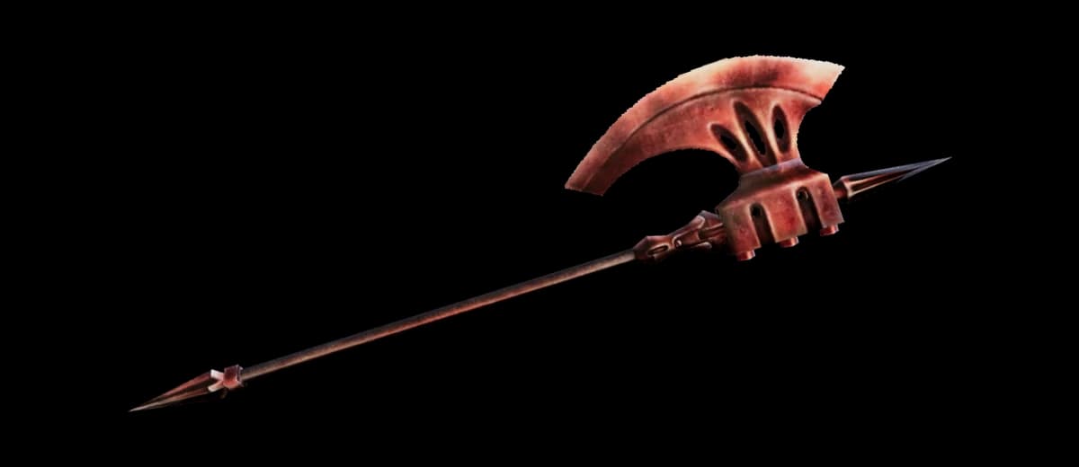 3D render of Orcish Poleaxe