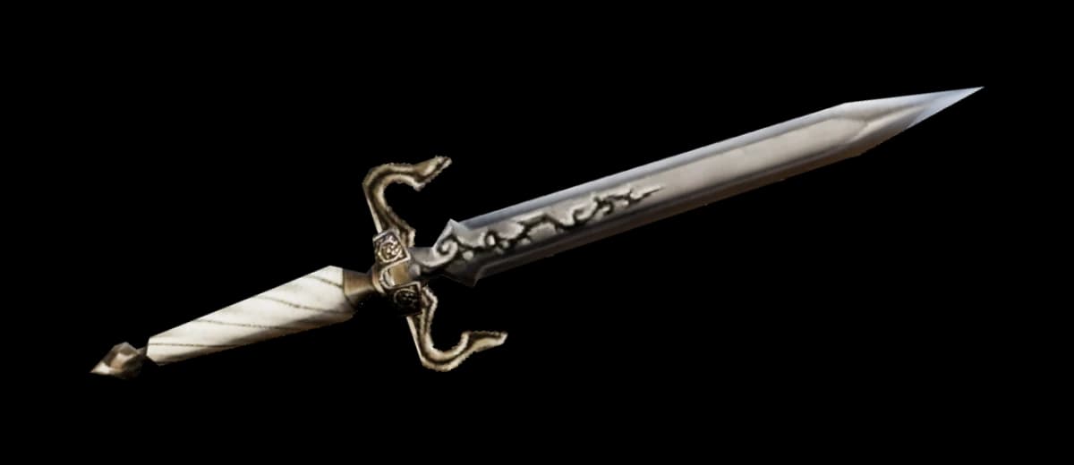 3D render of Mithril Dagger