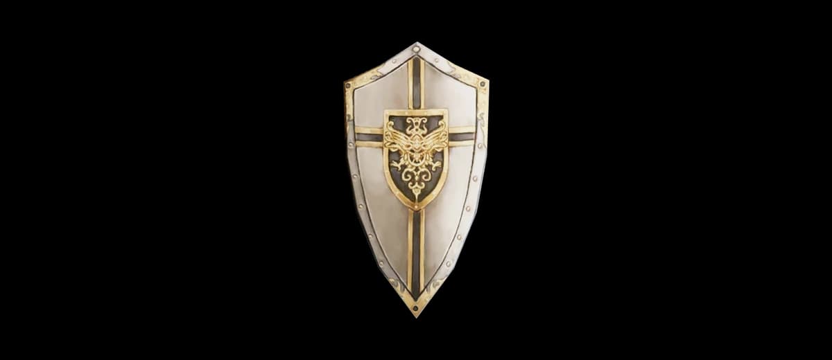 3D render of Knight Shield