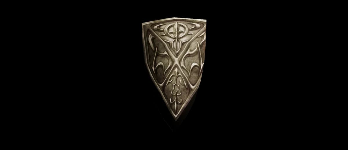 3D render of Ace's Shield