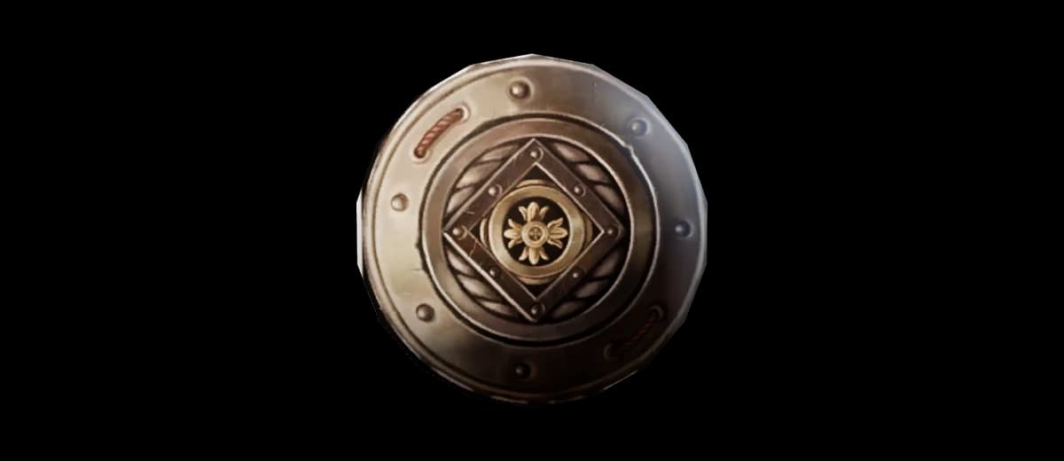 3D render of Round Shield