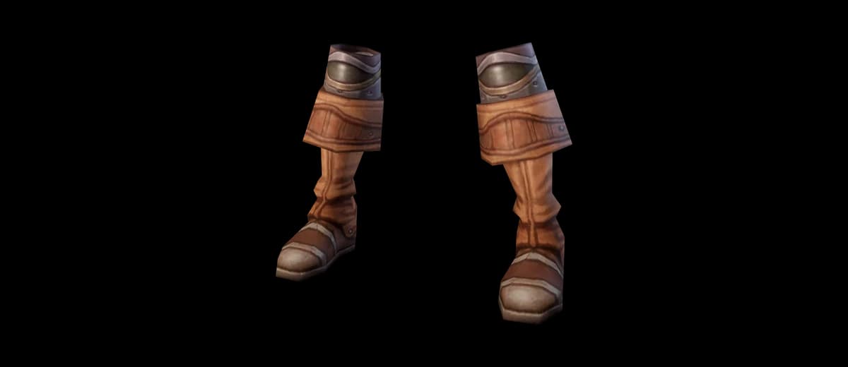 3D render of Manticore Skin Boots