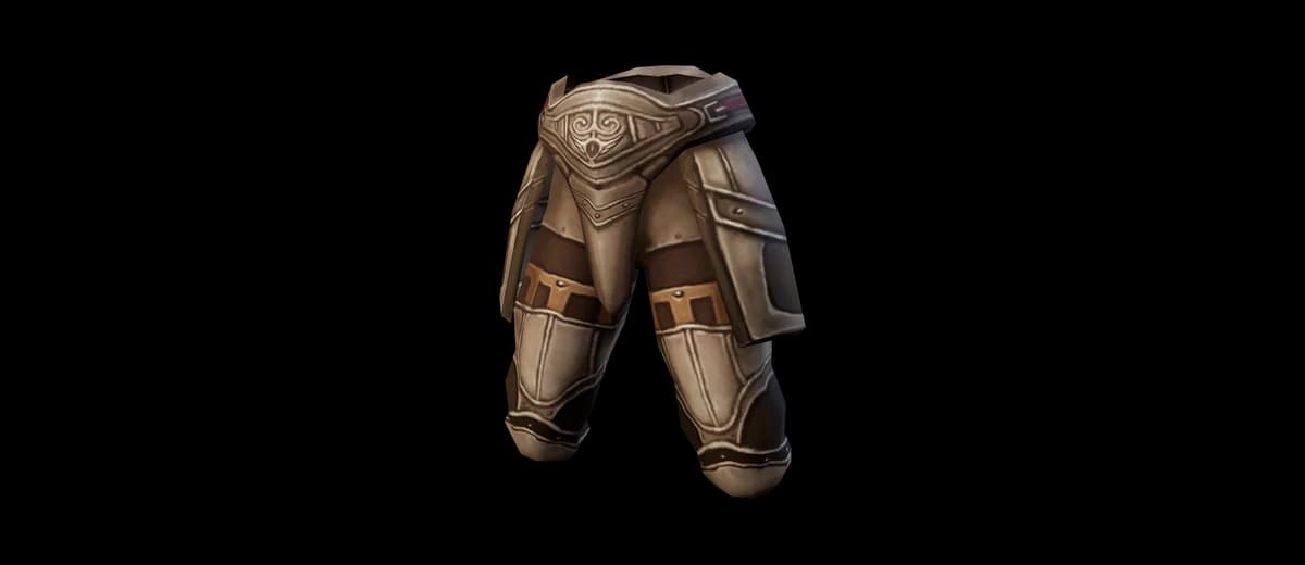 3D render of Plate Gaiters