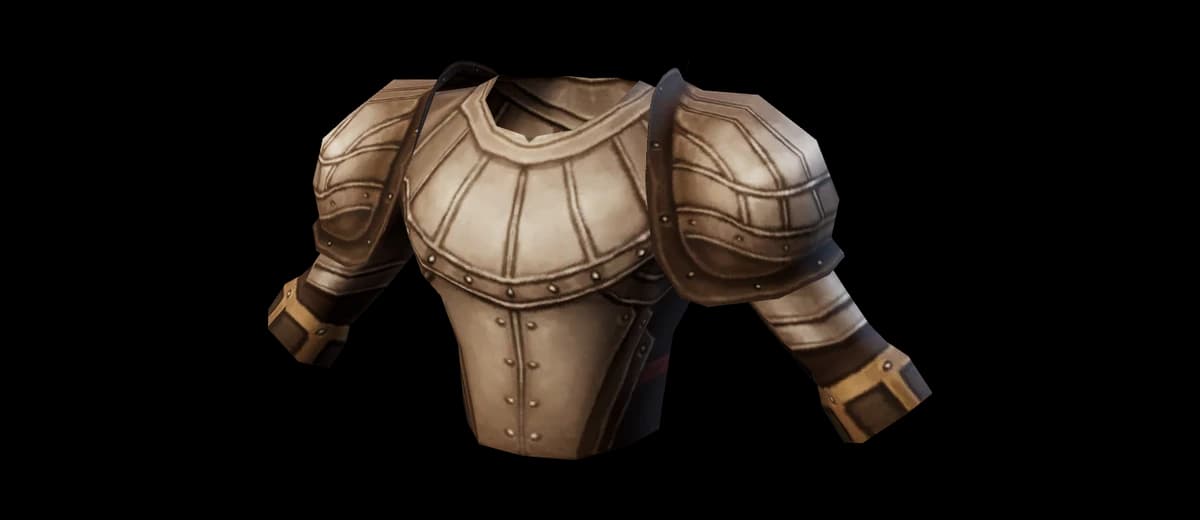 3D render of Half Plate Armor