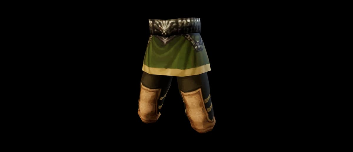 3D render of Gaiters of Valor