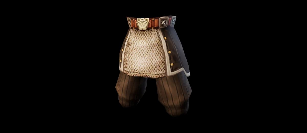 3D render of Dwarven Chain Gaiters
