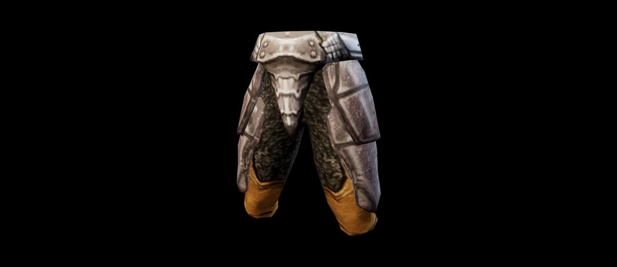 3D render of Lion Skin Gaiters