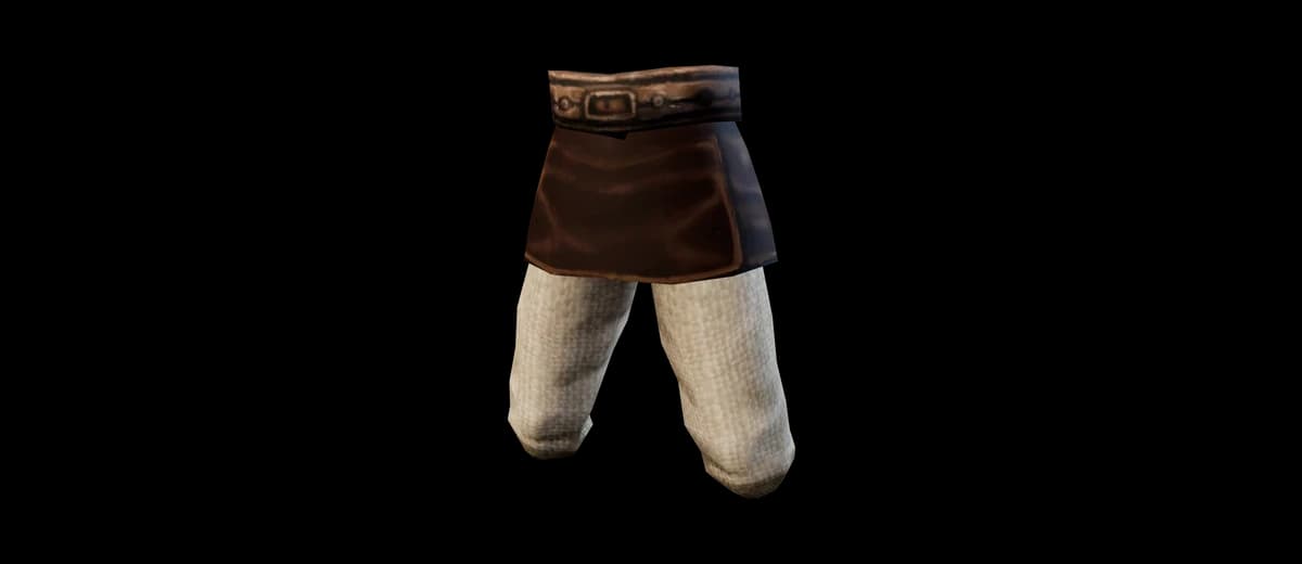 3D render of Leather Pants