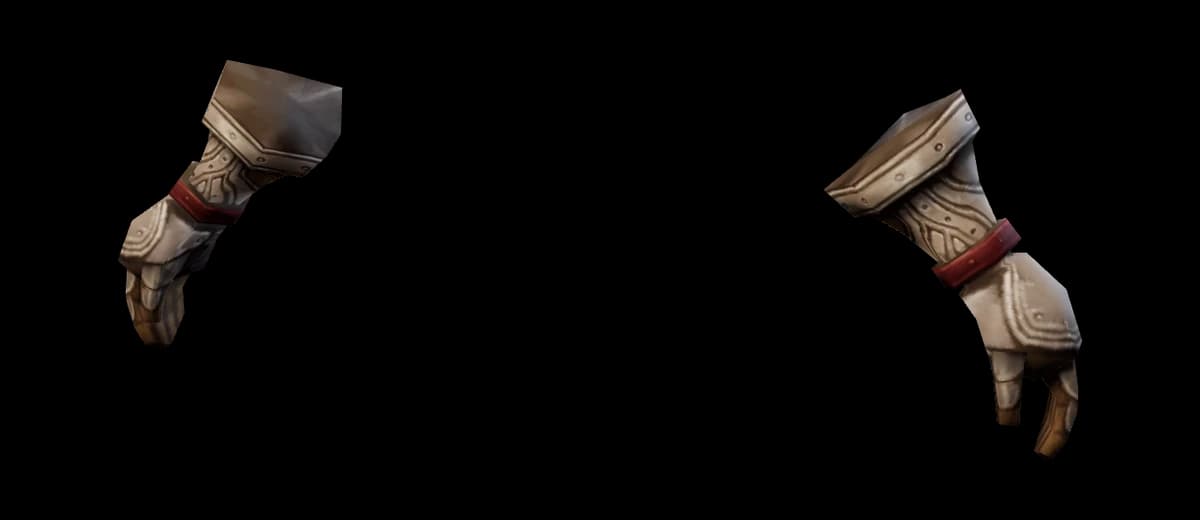 3D render of Mithril Gloves