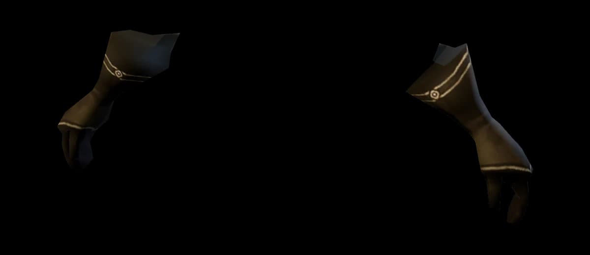 3D render of Sage's Worn Gloves