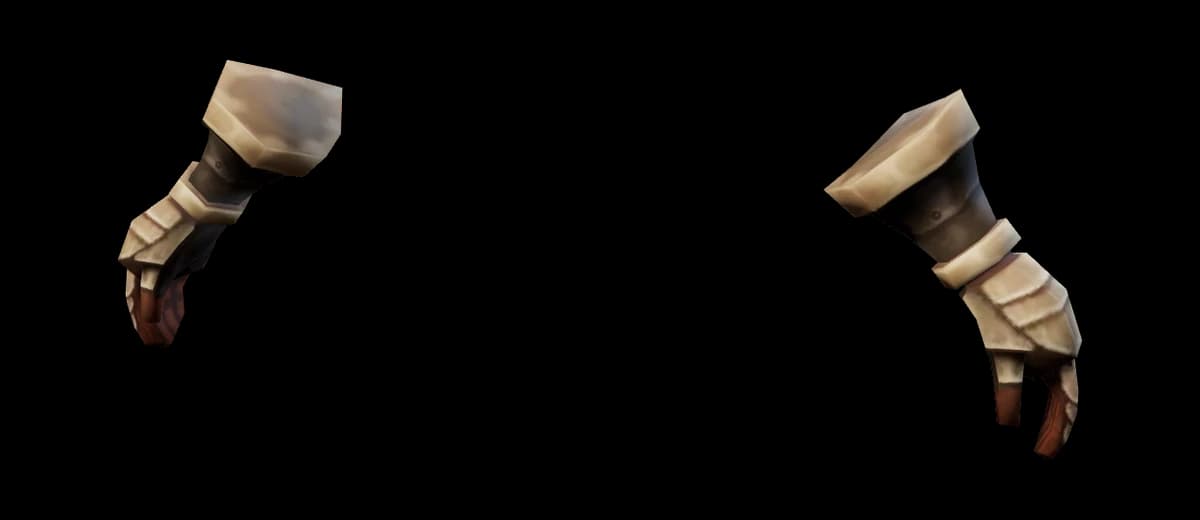 3D render of Chain Gloves