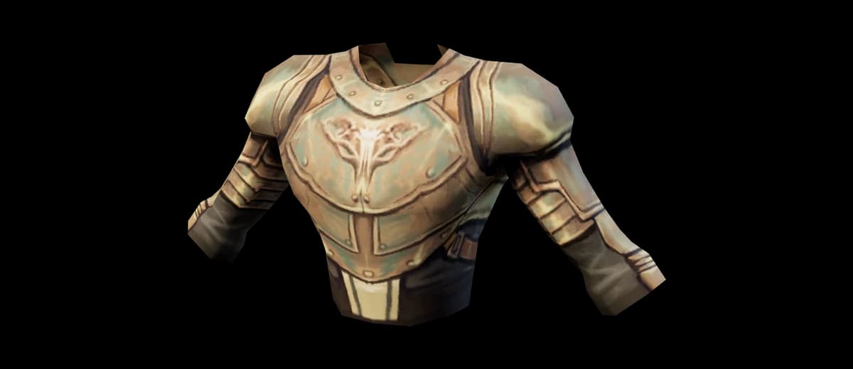 3D render of Bronze Breastplate