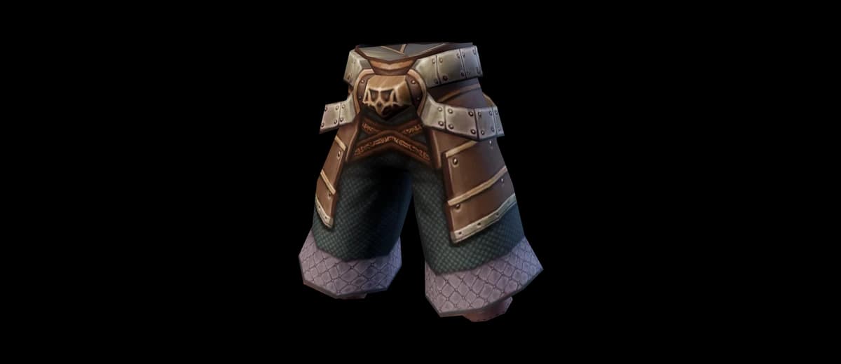 3D render of Brigandine Gaiters