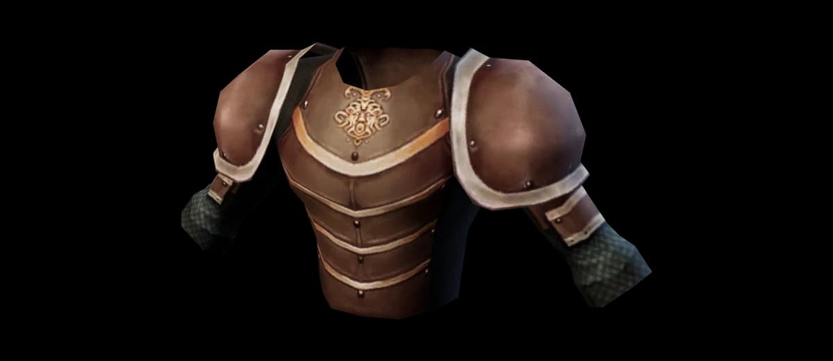 3D render of Brigandine Tunic