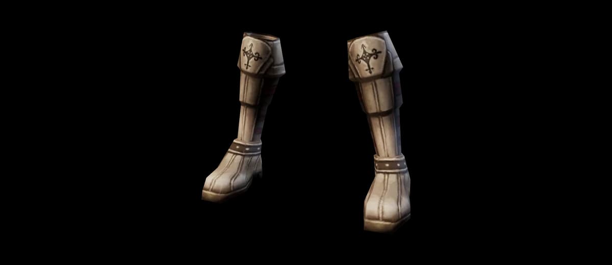 3D render of Plate Boots