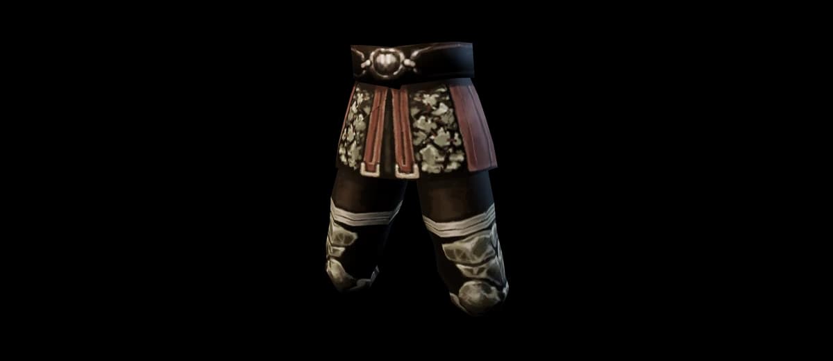 3D render of Piece Bone Gaiters