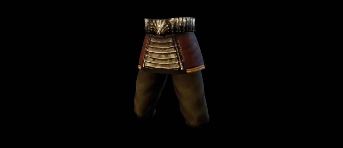 3D render of Marksman's Leather Gaiters