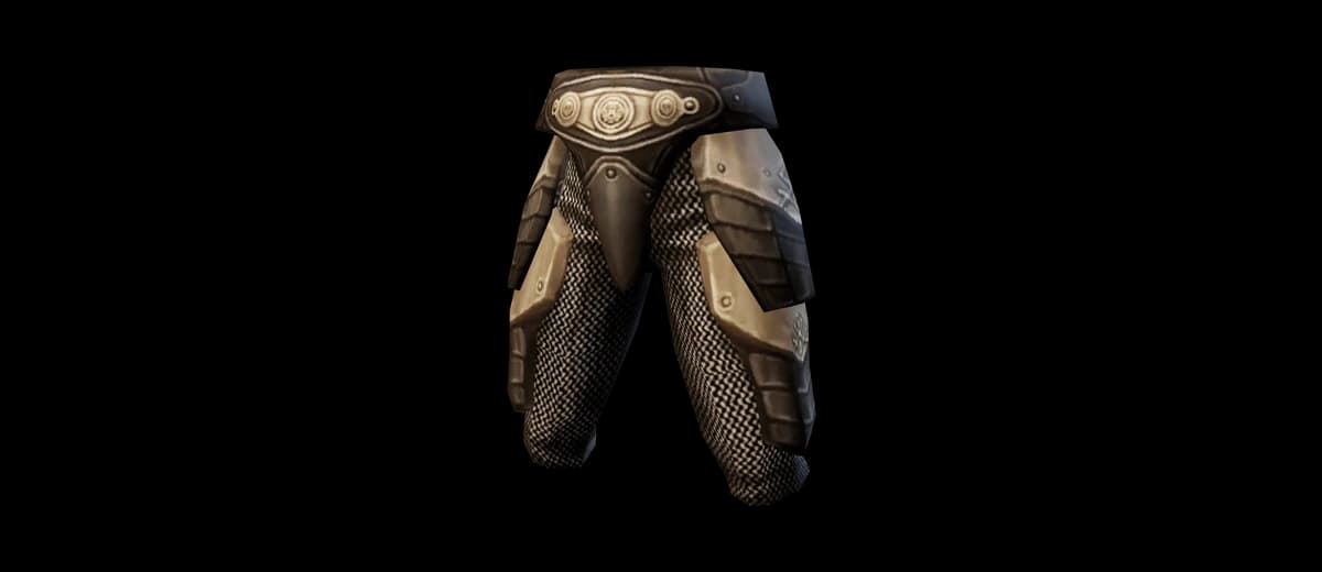 3D render of Chain Gaiters