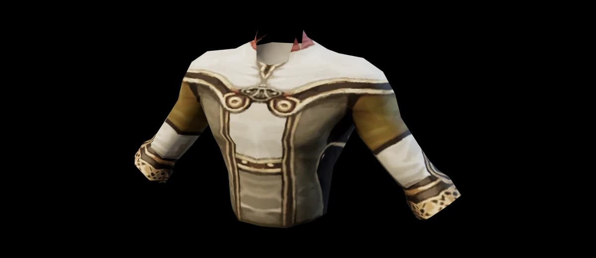 3D render of White Tunic