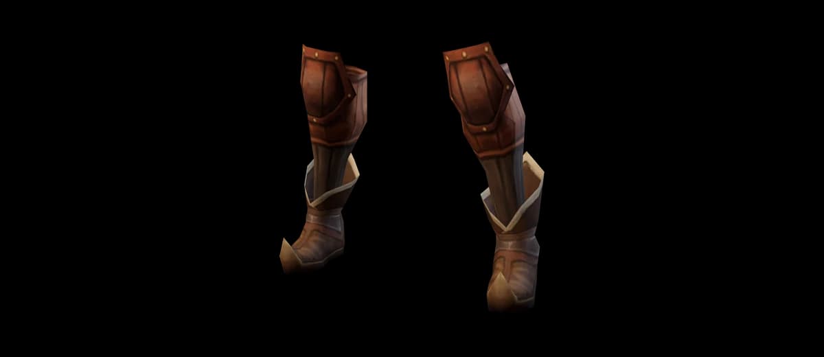 3D render of Dwarven Chain Boots
