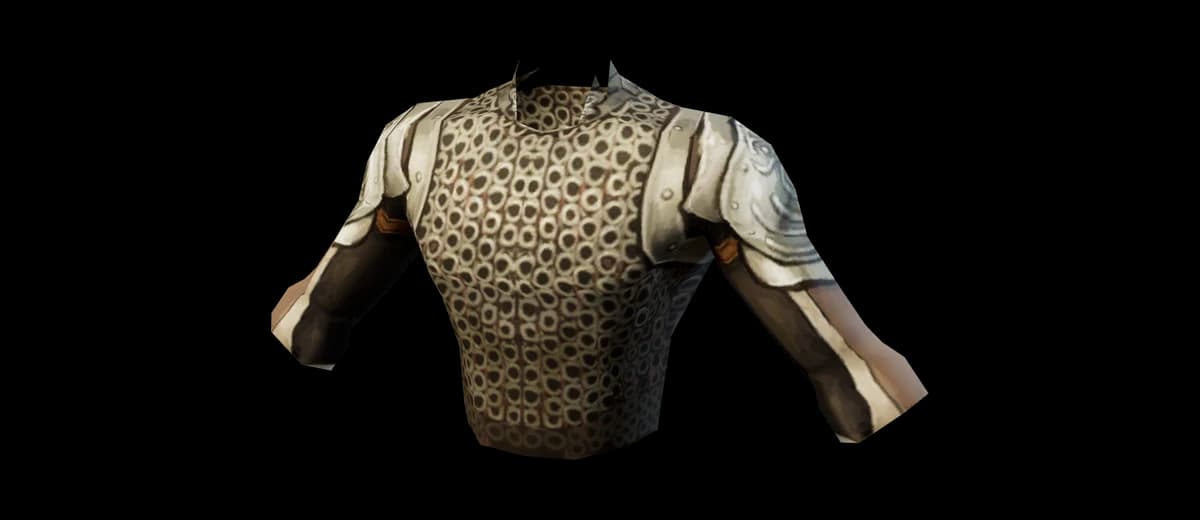 3D render of Ring Mail Breastplate