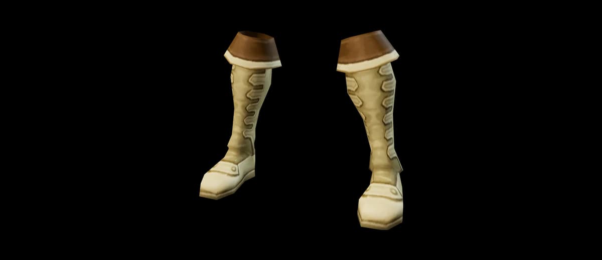 3D render of Elven Mithril Boots