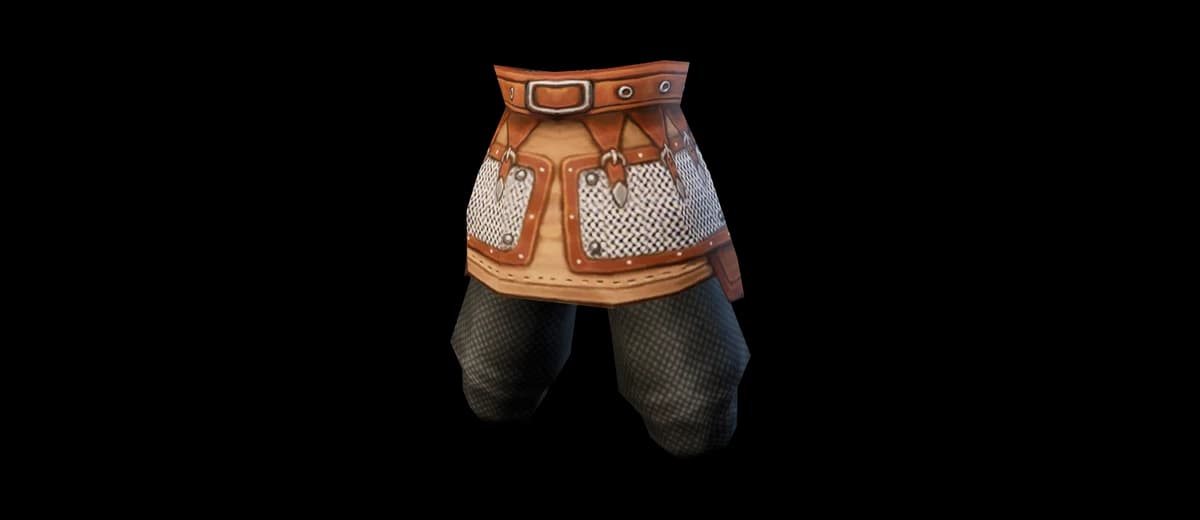 3D render of Tempered Mithril Gaiters