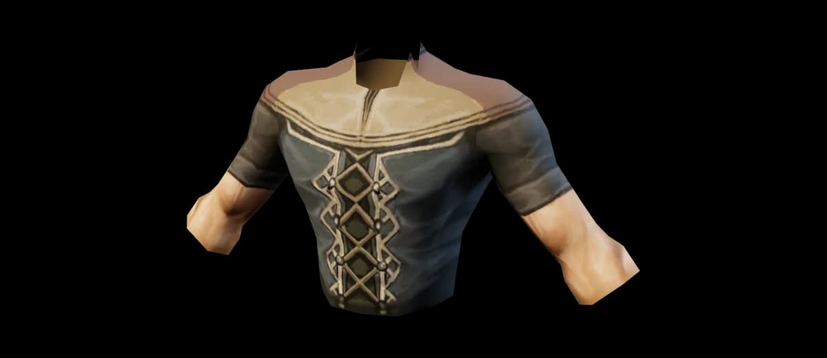 3D render of Leather Tunic