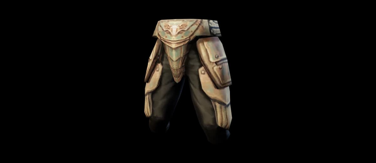 3D render of Bronze Gaiters