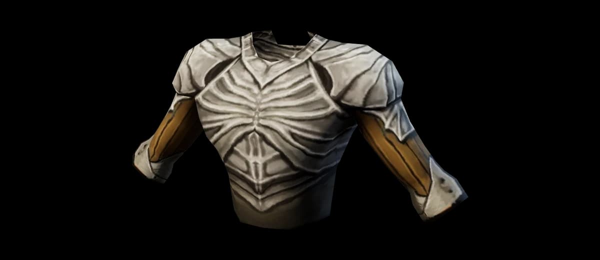 3D render of Bone Breastplate