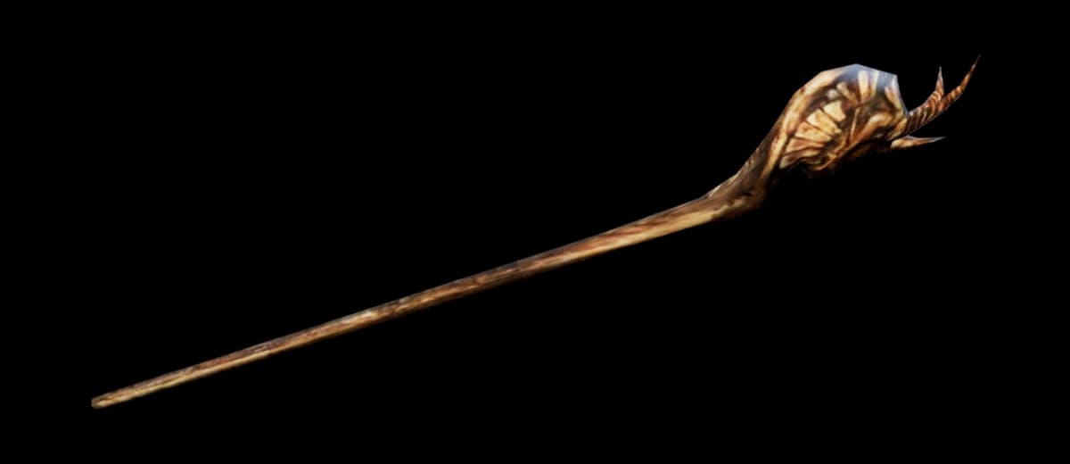 3D render of Goat Head Staff