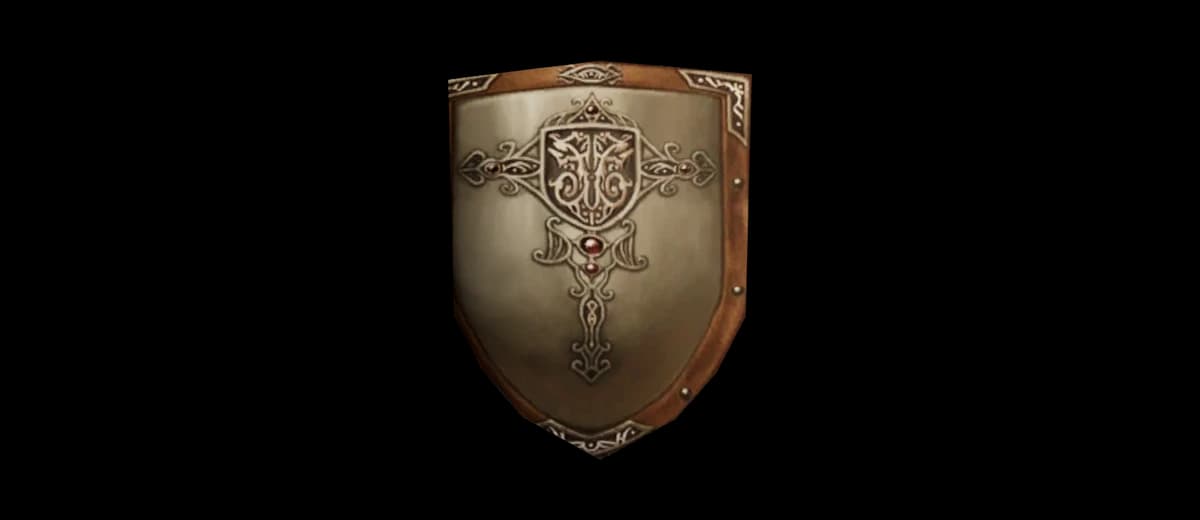 3D render of Dwarven Chain Shield