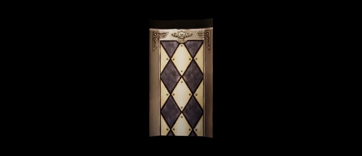 3D render of Square Shield
