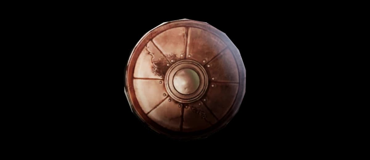 3D render of Leather Shield