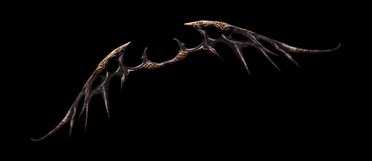 3D render of Dark Elven Bow