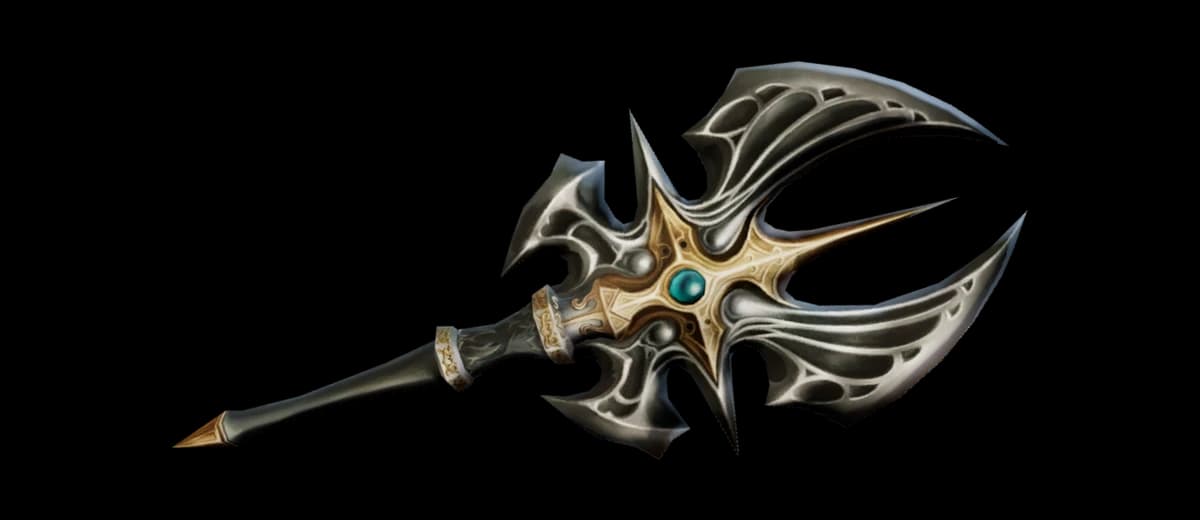 3D render of Barakiel's Axe [Focus]