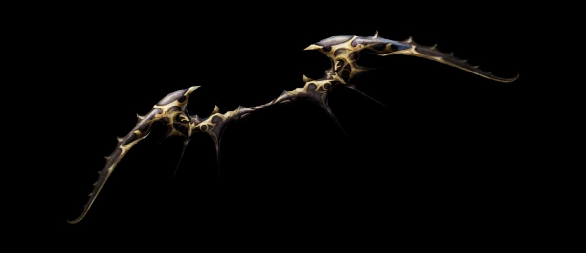 3D render of Dark Elven Long Bow [Miser]