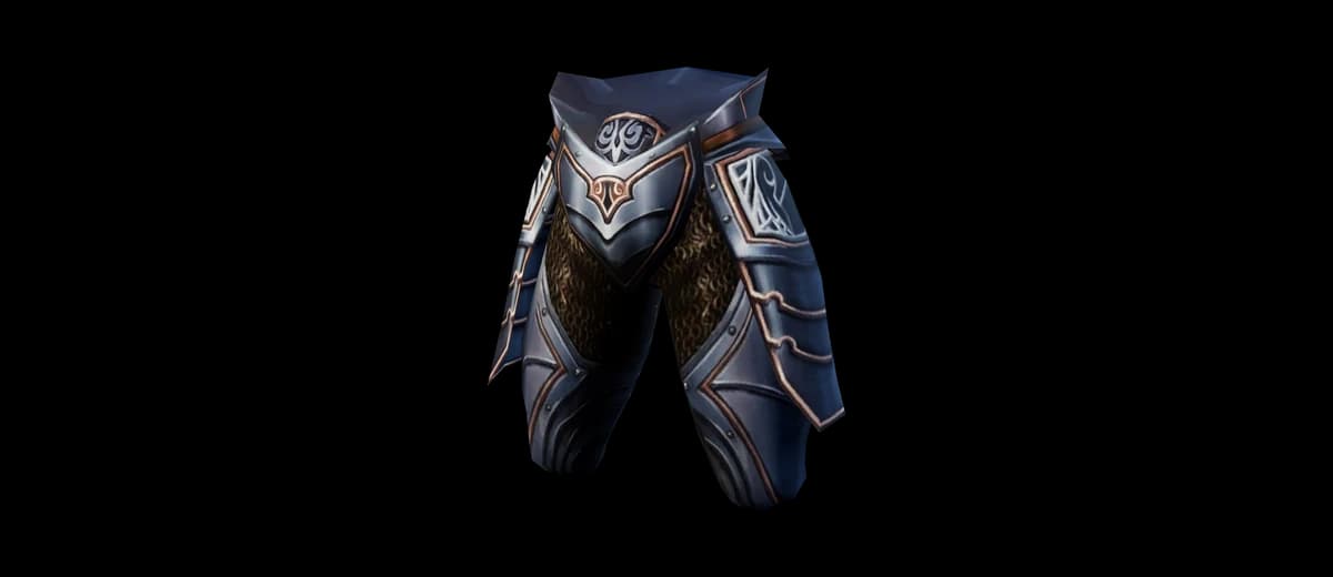 3D render of Blue Wolf Gaiters