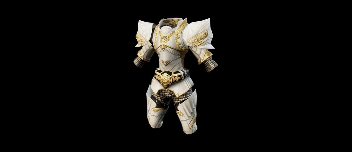 3D render of Majestic Plate Armor