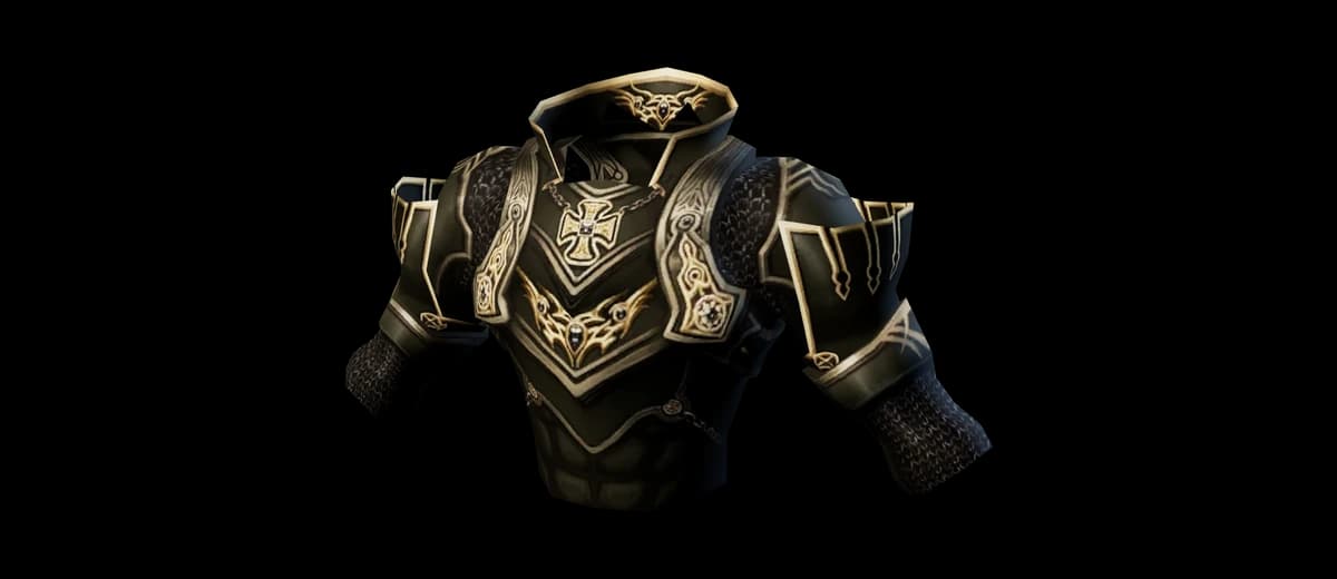 3D render of Dark Crystal Leather Armor