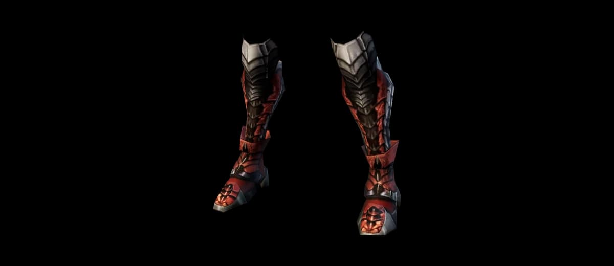 3D render of Sealed Draconic Leather Boots