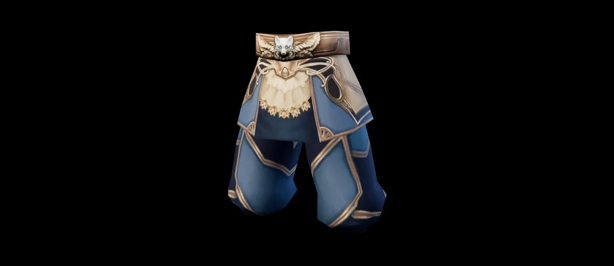 3D render of Blue Wolf Stockings