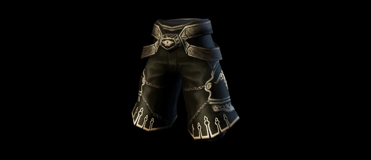 3D render of Shadow Item: Dark Crystal Leggings