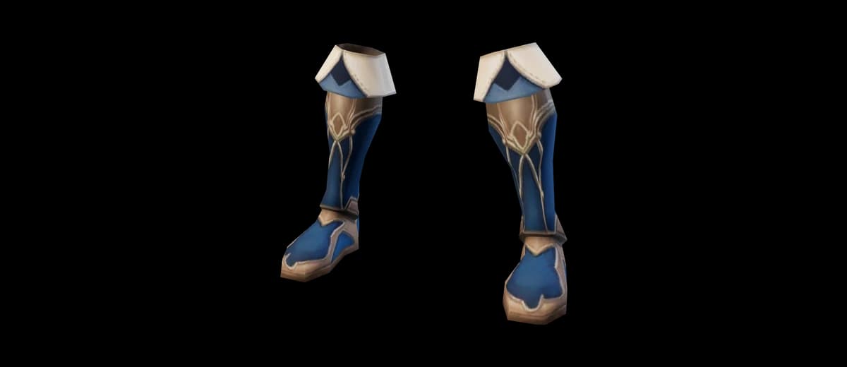 3D render of Blue Wolf Boots [Robe]
