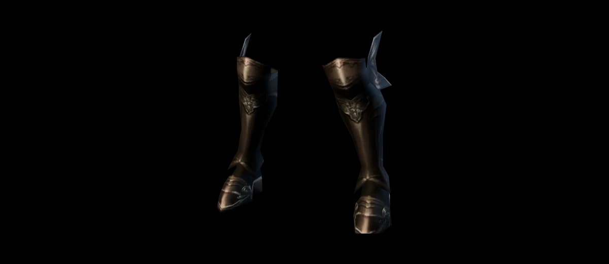 3D render of Sealed Tallum Boots