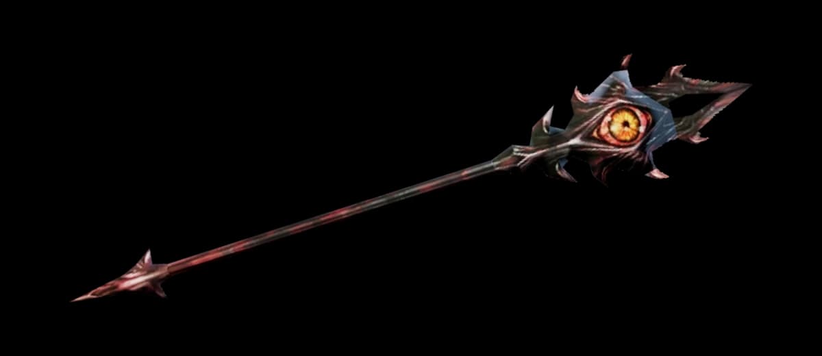 3D render of Demon's Staff [Magic Weakness]